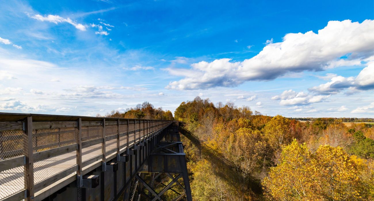 Ponte alta sobre o rio Appomattox
