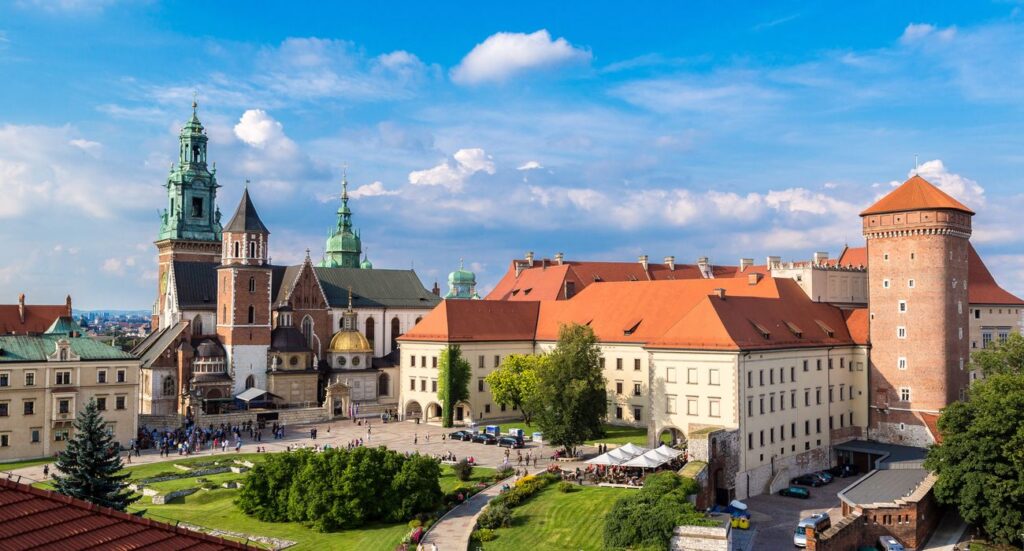 Wawel Royal Castle in Krakow Poland