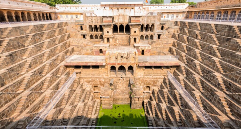 Chand Baori Stepwell in the village of Abhaneri, Rajasthan