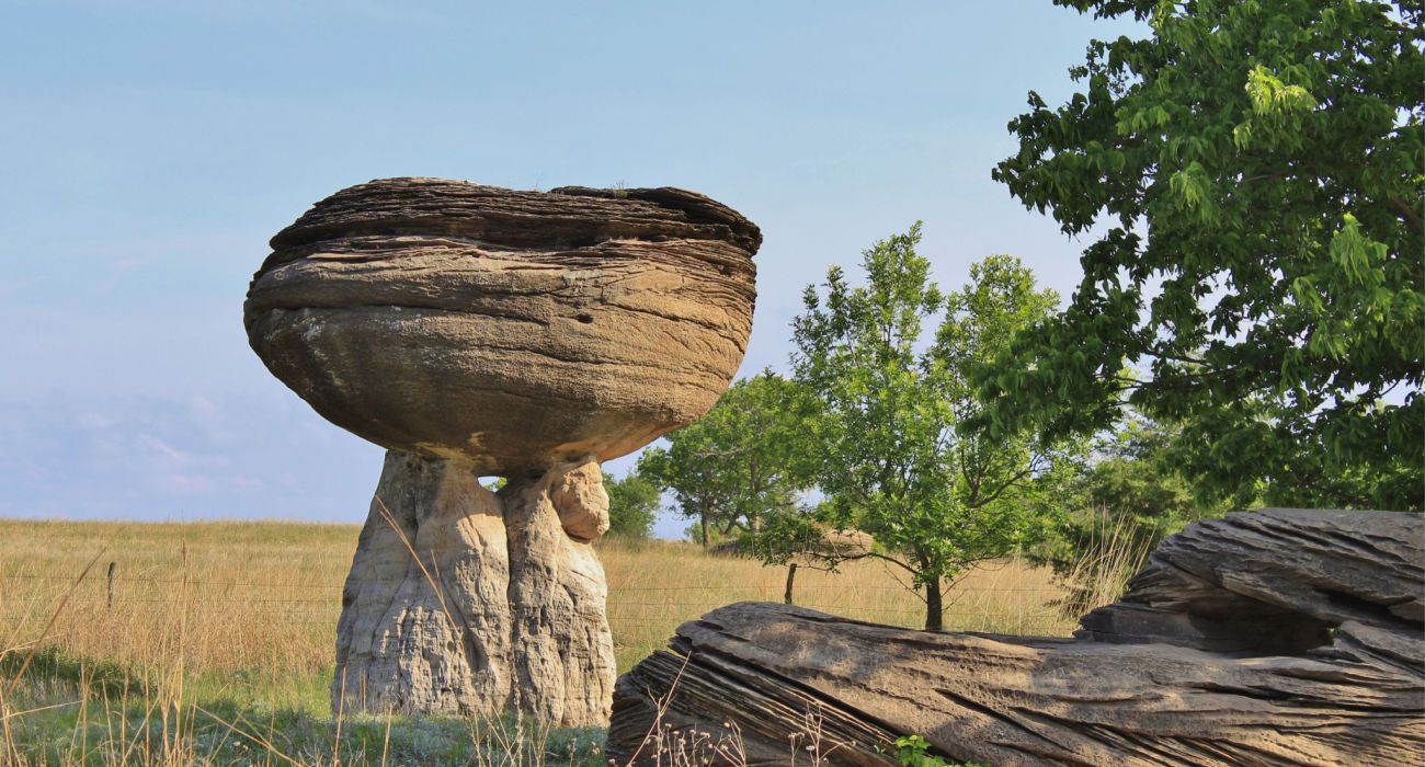 Formações rochosas do Mushroom State Park