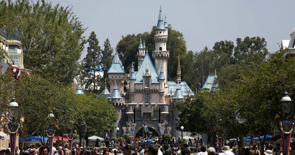 Crowds at Disneyland