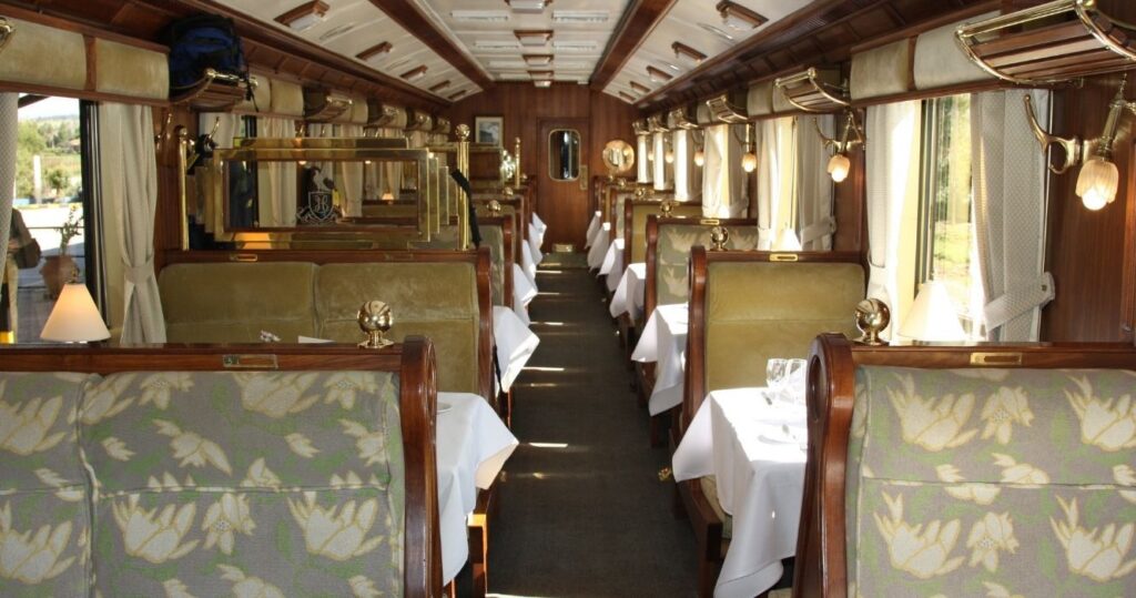the interior of the orient express