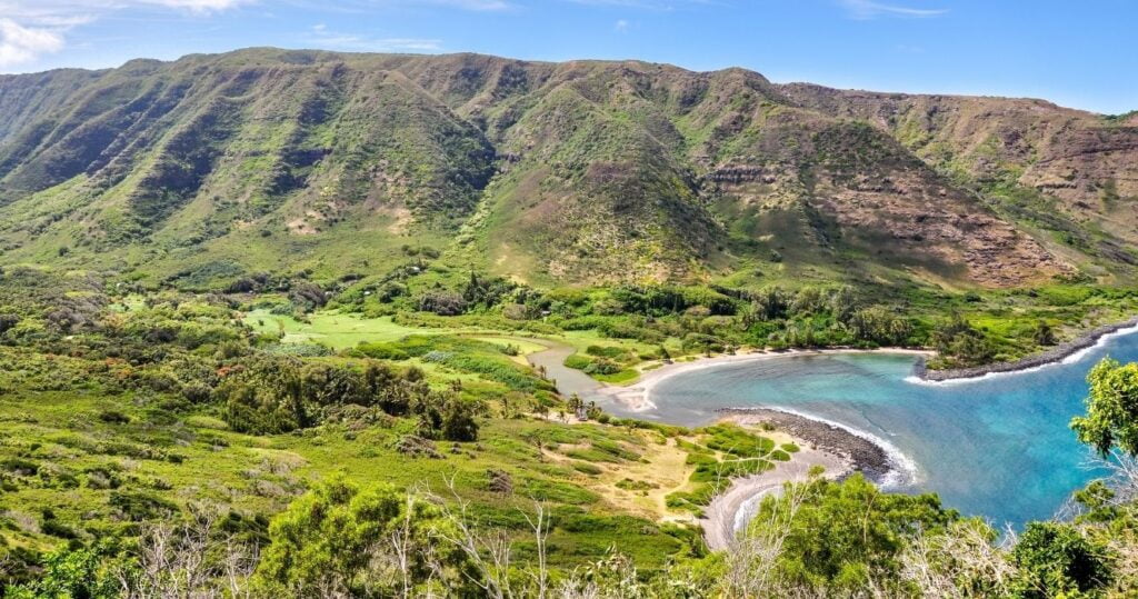 sea cliffs in molokai, hawaii