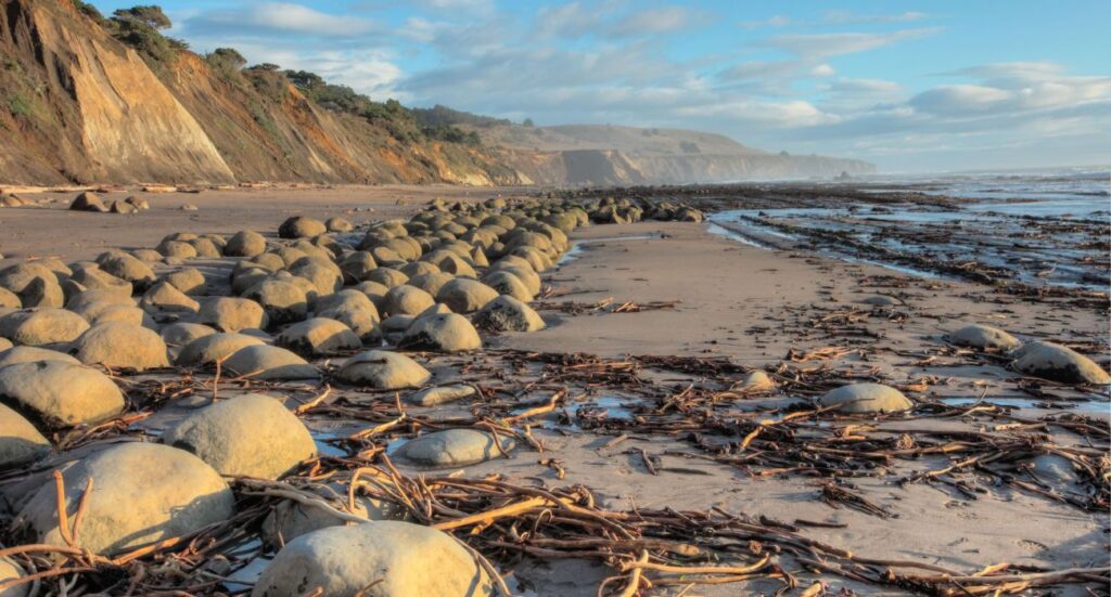 Sunset at Bowling Ball Beach at Low Tide