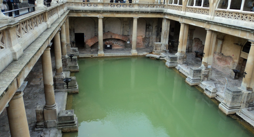Roman Baths In Bath, England