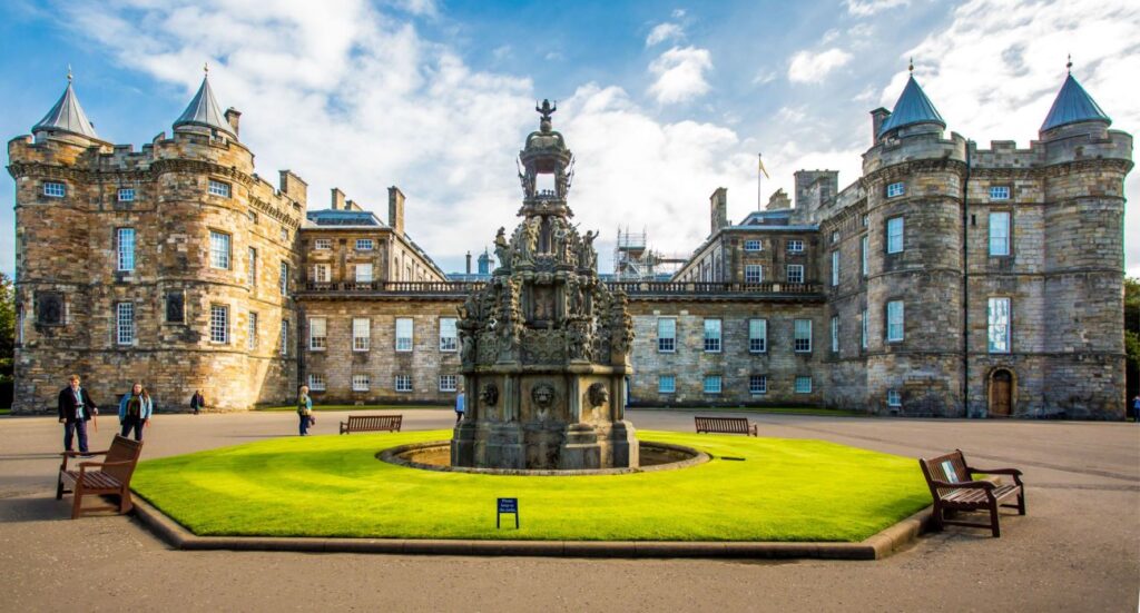 Palace of Holyroodhouse is residence of the King