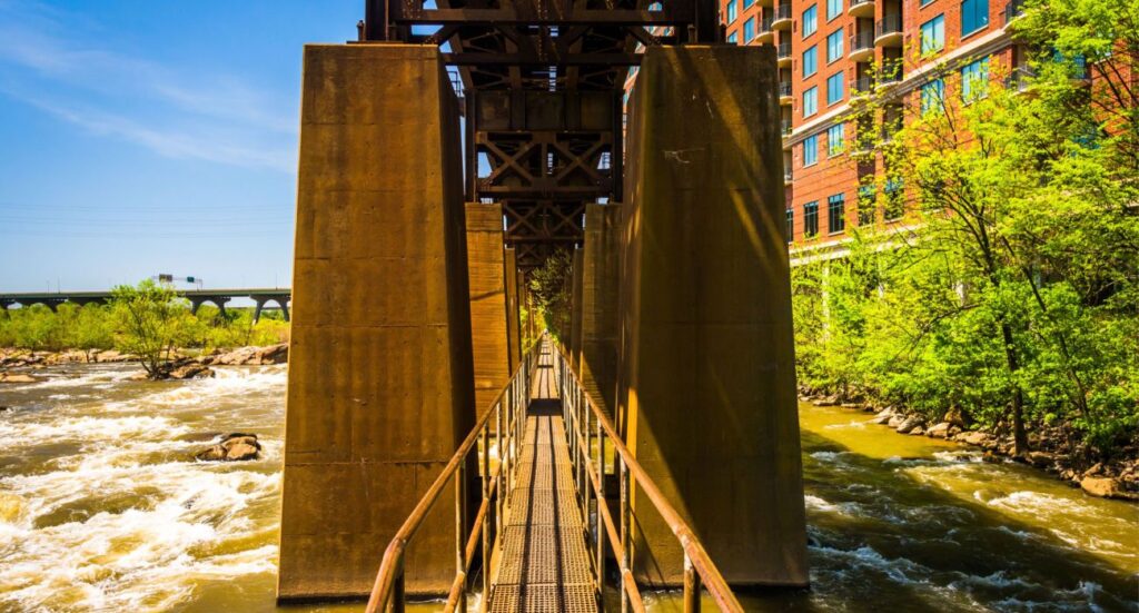 Pipeline Walkway over the James River in Richmond