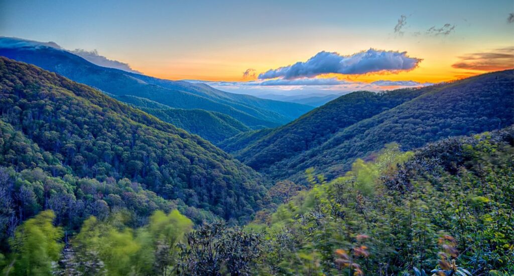 Blue Ridge Parkway summer Appalachian Mountains