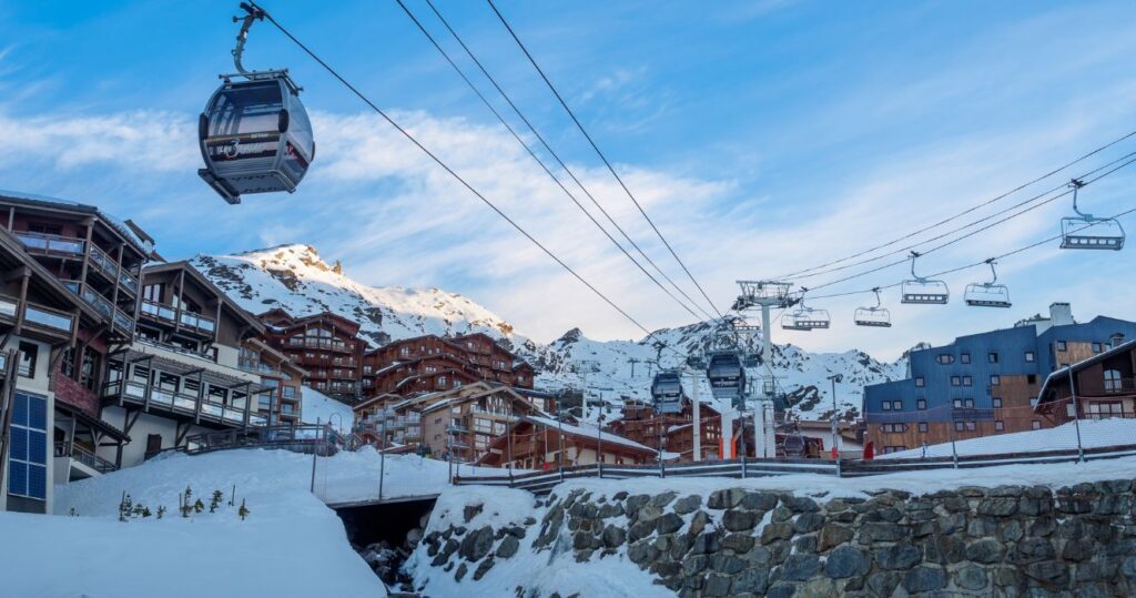 three valleys in the french alps