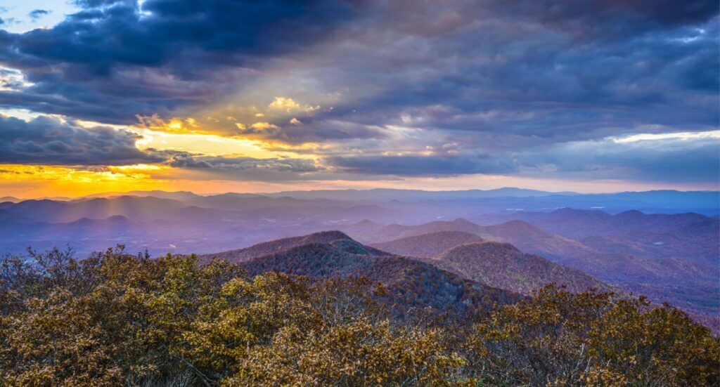 Blue Ridge Mountains in North Georgia
