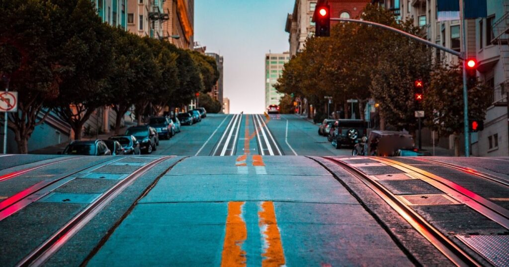 trolley tracks in san francisco