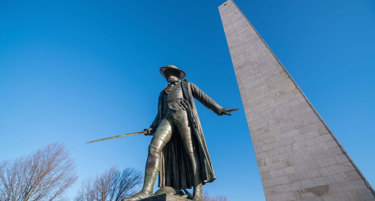 Monumento Bunker Hill em Boston, Massachusetts